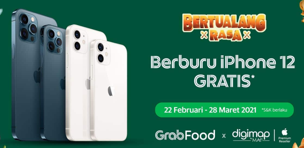 Grab Food berbagi iphone 12 gratis