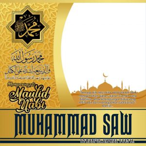 Kumpulan Twibbon Maulid beserta Bacaan Sholawat Nabi