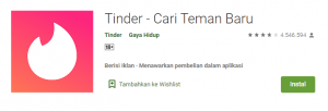 Aplikasi Cari Jodoh Tinder