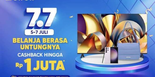 Blibli Double Day 7.7 belanja gadget sekolah dan kuliah, gratis perlindungan lengkap